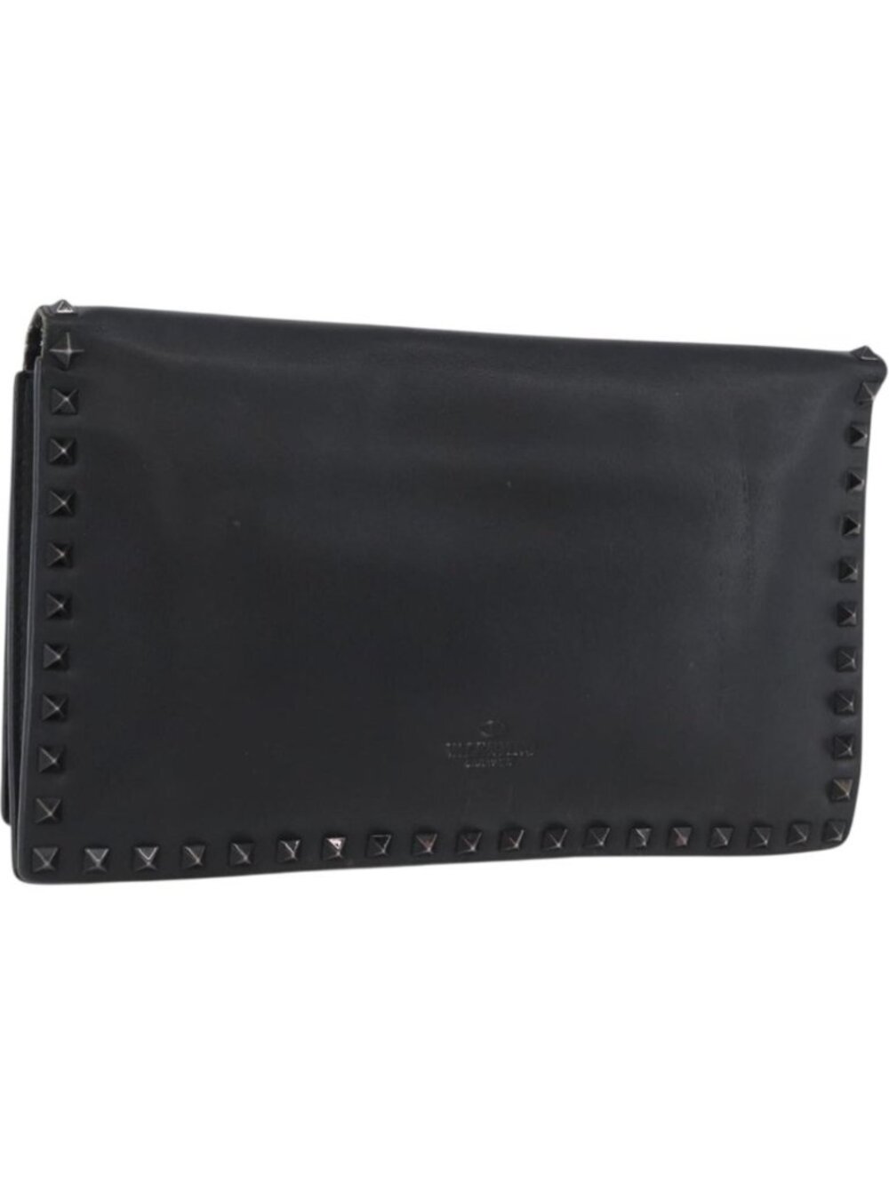 VALENTINO Clutch Bag Leather Black